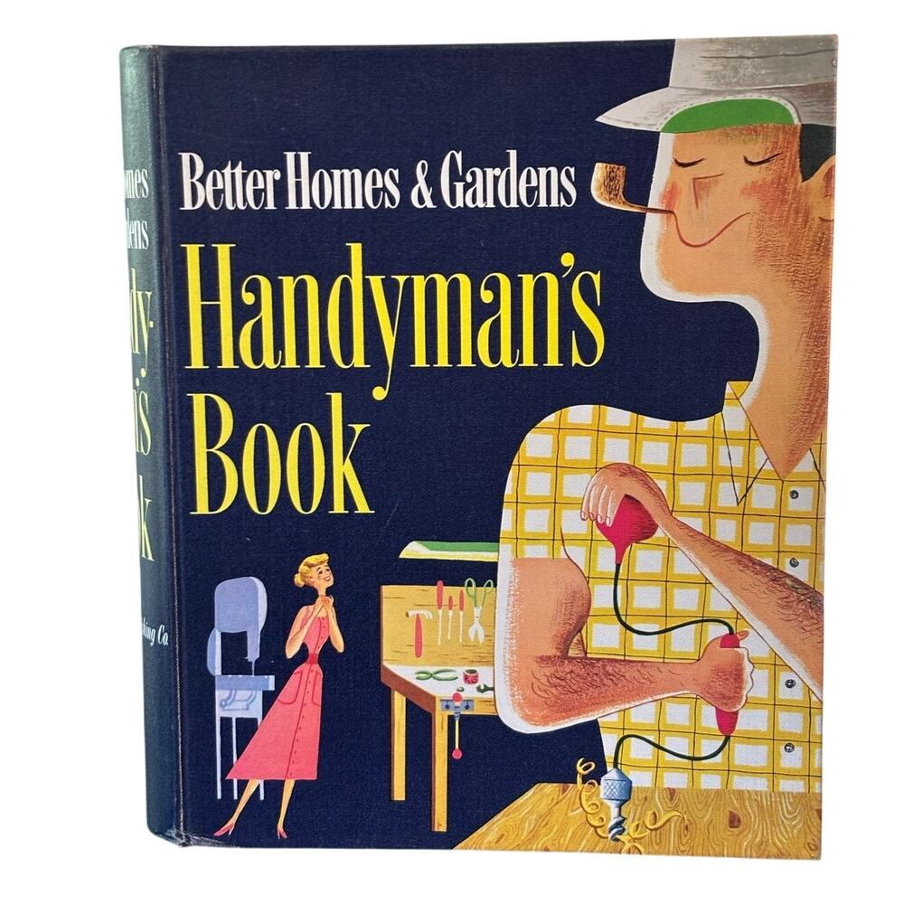 Vintage 1950's Handyman's Book, Better Homes & Gardens, Hardcover, Ring Binding